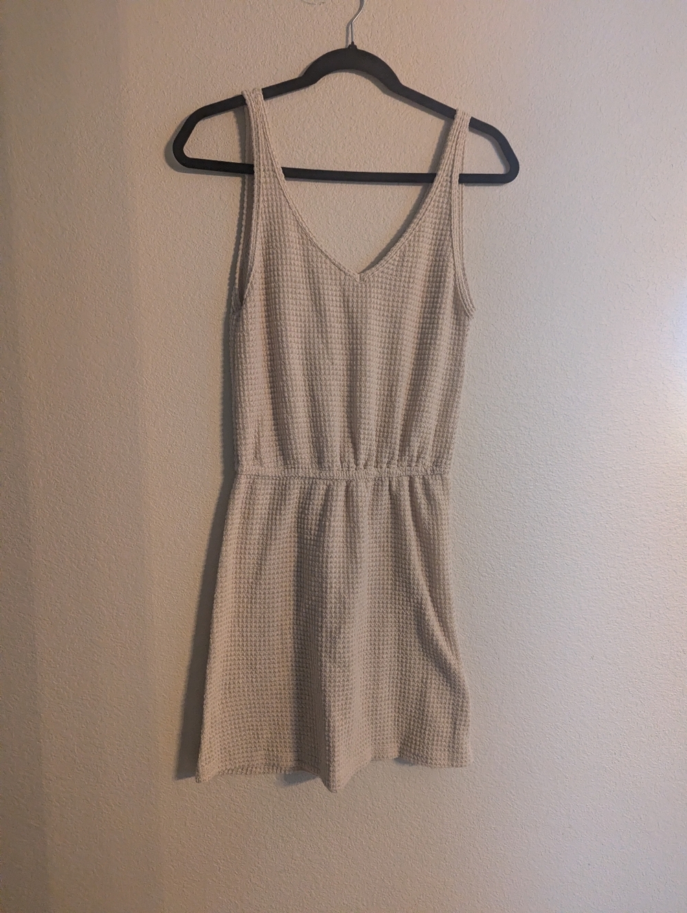 Cupshe Cream Waffle Knit Swim coverall